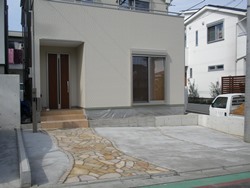 3.乱形石を張って完成