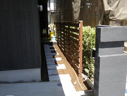 6.アプローチの平板施工