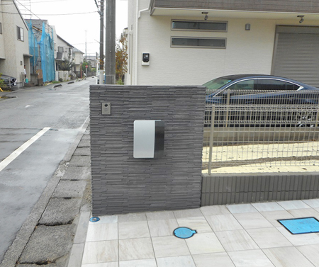 2.門柱（千陶彩）完成