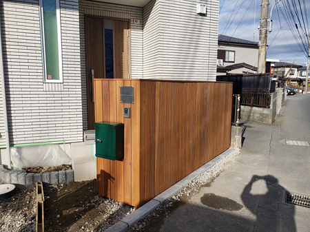 2.門柱完成