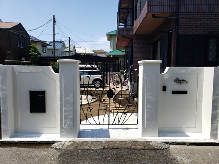 8.門柱完成