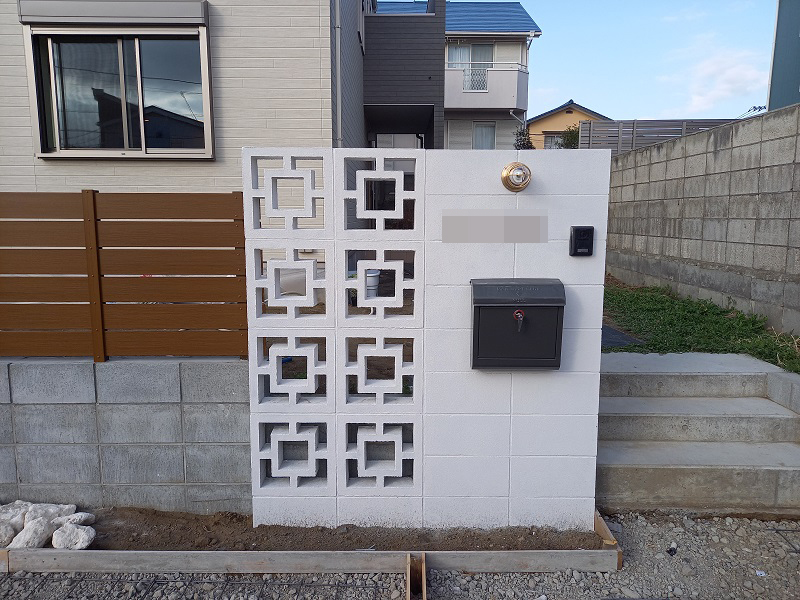 4.門柱完成