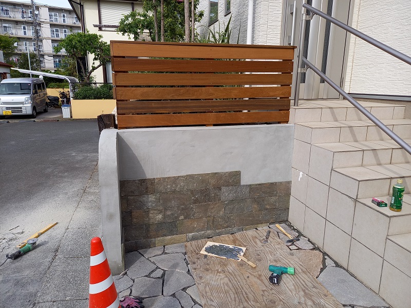 4.張石施工中