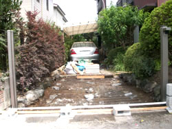 施工途中　画像