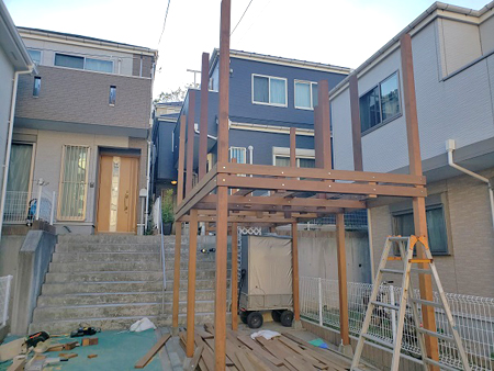 2.骨組み施工中