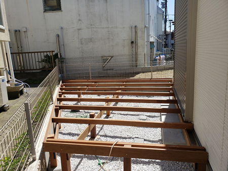 2.骨組み施工中